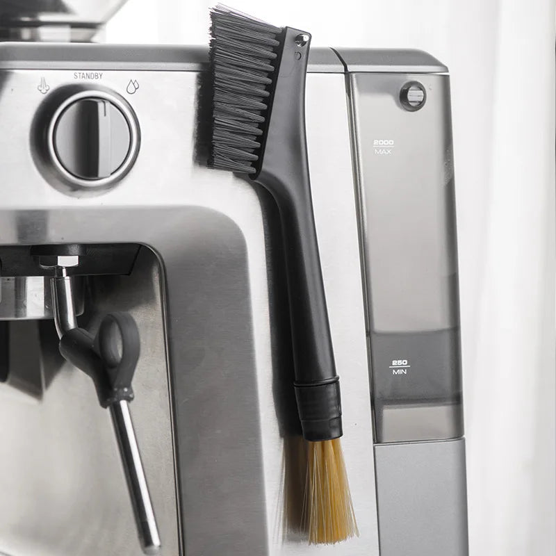 DecorBites™ Coffee Grinder Brush: Double-head Tool for Home & Barista Cleaning