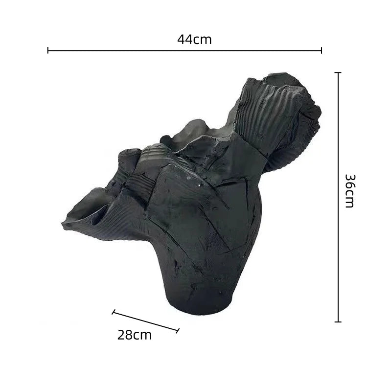 DecorBites™ Irregular Resin Flower Vase Home Decor Floral Arrangement Sculpture