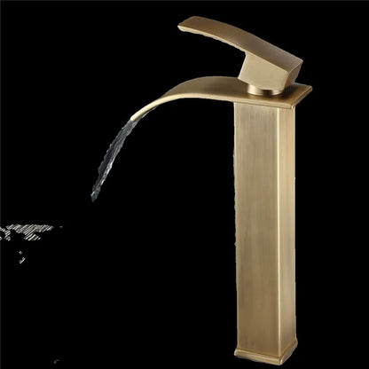 DecorBites™ Bronze Basin Faucet: Hot & Cold Water Mixer Tap for Bathroom Sink