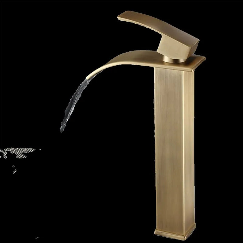 Antique Bronze Basin Faucet Classic Rustic Style