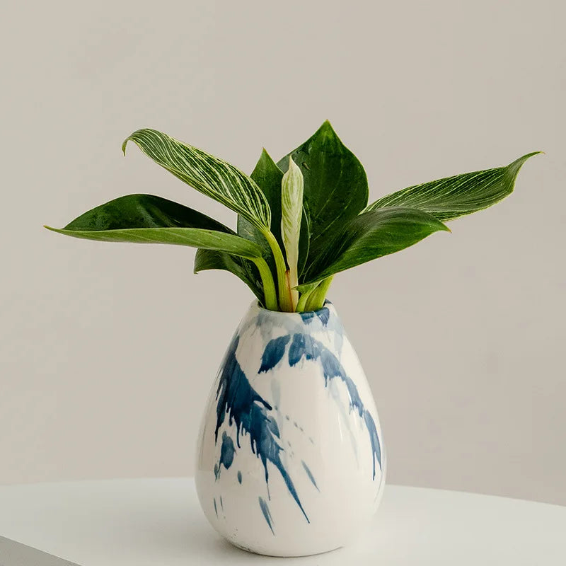 DecorBites™ Graffiti Ceramic Vase for Stylish Flower Arrangements