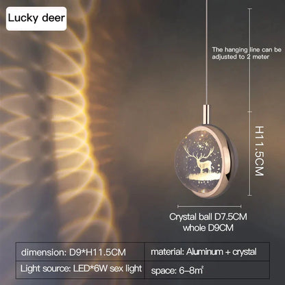 DecorBites™ Crystal Jellyfish Chandelier: New Light Luxury Fawn Decorative Pendant