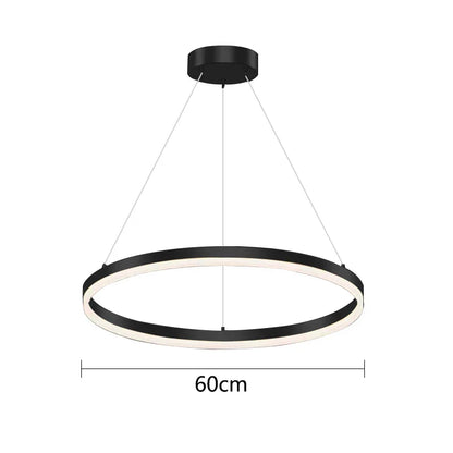 Lámpara colgante DecorBites™ Gold Ring, lámpara de techo LED circular de acrílico