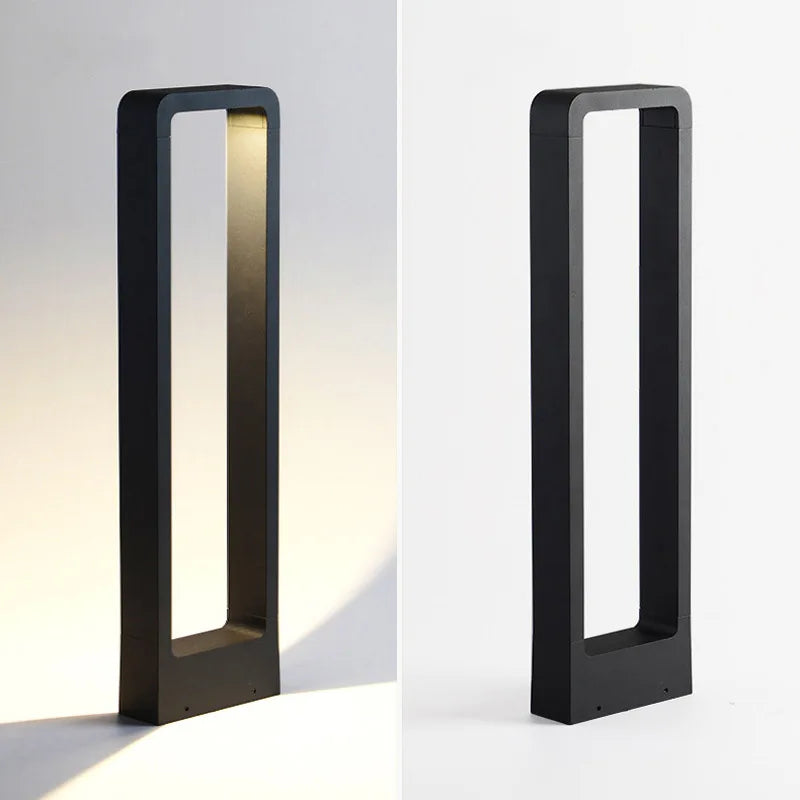 Lámpara de jardín LED DecorBites™: Luz de jardín moderna de aluminio impermeable de 10 W para patios de villas y bolardos.