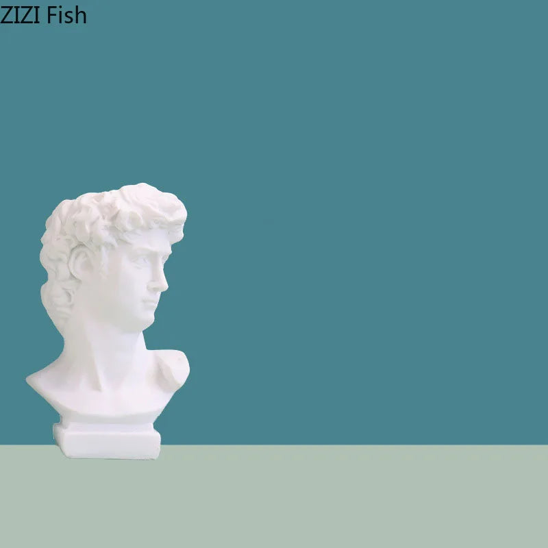 DecorBites™ David Portrait Resin Sculpture Modern Desk Ornaments and Home Decor