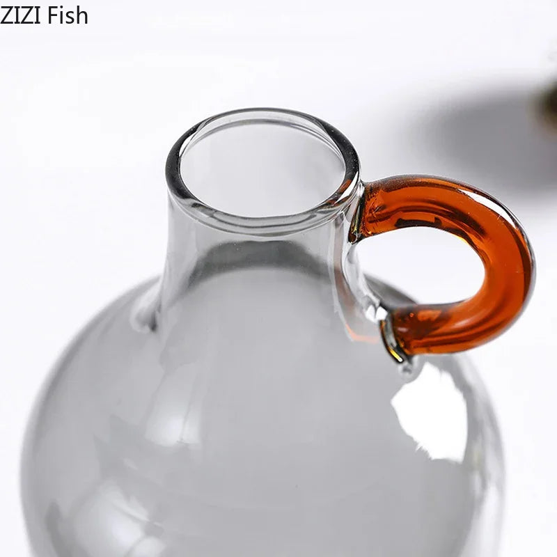 DecorBites™ Clear Glass Vase Hydroponics Plant Pot Room Decor Floral Vases Aesthetic Pieces