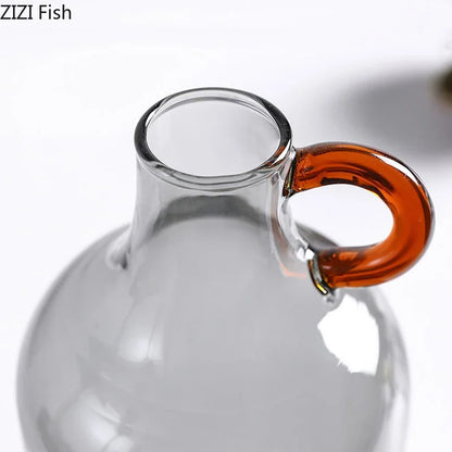 DecorBites™ Clear Glass Vase Hydroponics Plant Pot Room Decor Floral Vases Aesthetic Pieces