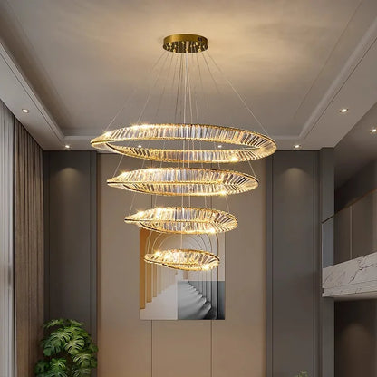 DecorBites™ Crystal Chandelier: Modern Home Interior Lighting, Living & Dining Room Pendant Lights
