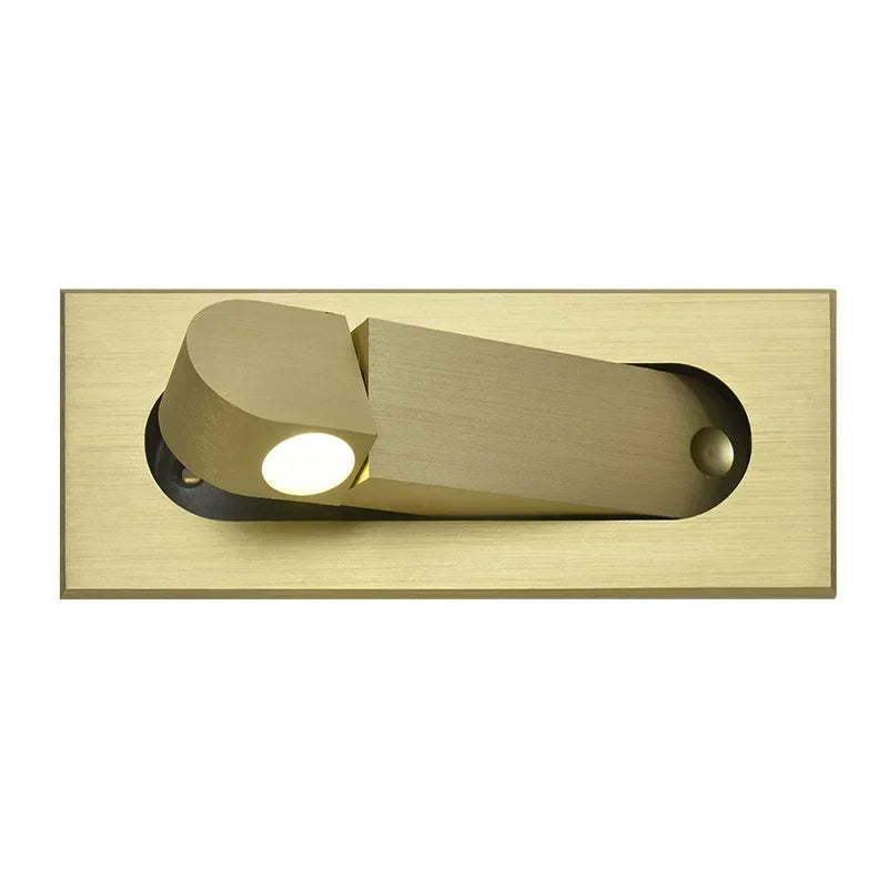 DecorBites™ LED Wall Lamp: Adjustable Angle, Bedroom Reading Light, Recessed Design