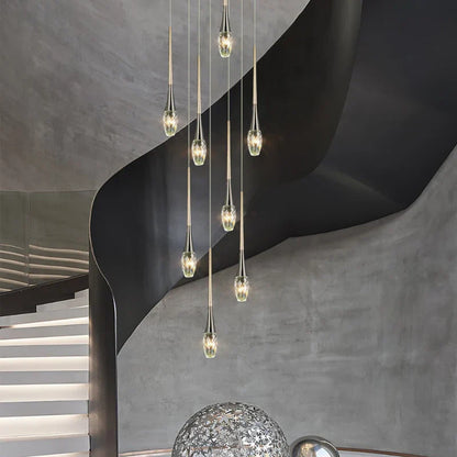 DecorBites™ Elegant Crystal Chandelier for Duplex Villa, Restaurant, and Living Room
