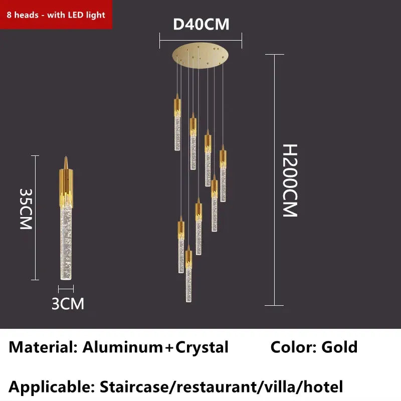 DecorBites™ Crystal LED Ceiling Chandelier for Luxury Home Décor