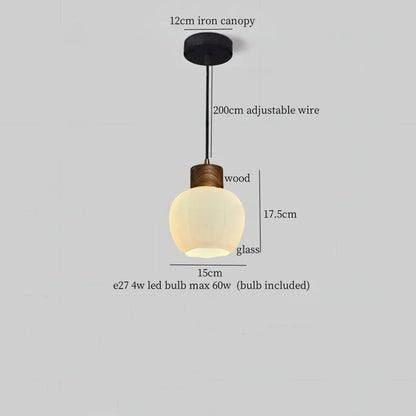 DecorBites™ Glass LED Pendant Light - Modern Nordic Hanging Lamp for Home and Dining