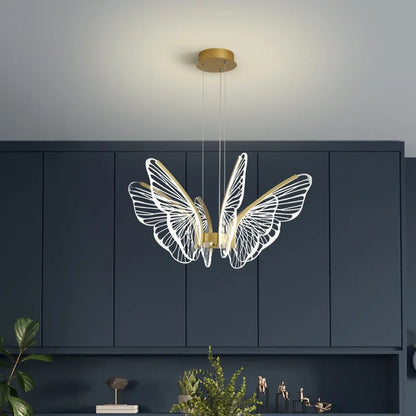 Lámparas de araña LED con forma de mariposa DecorBites™: Luminarias modernas para la decoración del hogar