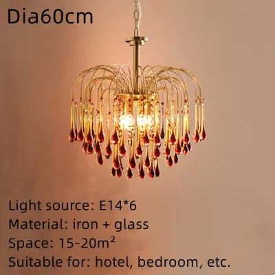 DecorBites™ Elegant Crystal Ceiling Chandelier for Stylish Home Decor