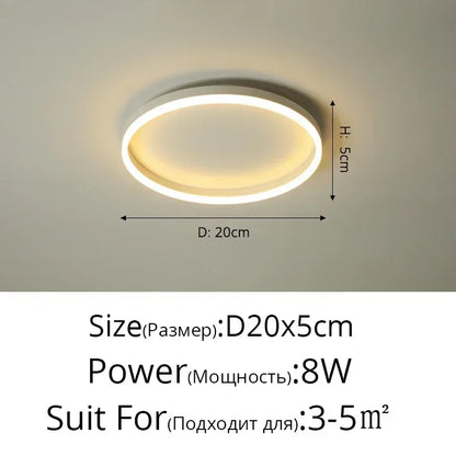 DecorBites™ Circular LED Ceiling Lights for Home Decor and Indoor Lighting