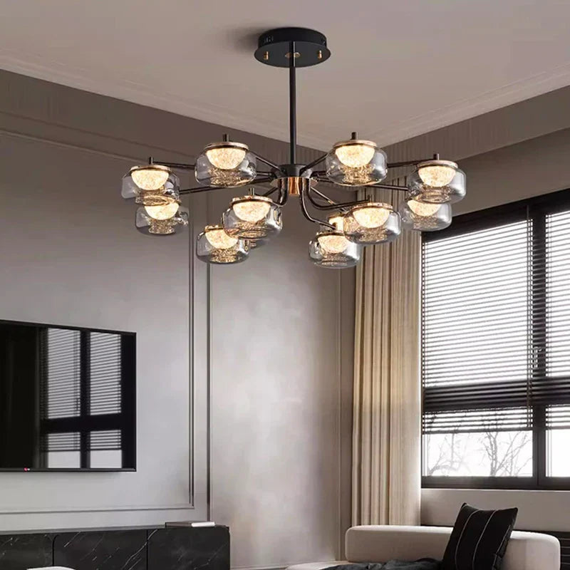 DecorBites™ LED Chandelier Lighting for Living, Bedroom, Dining Room - Pendant Lamp Fixture