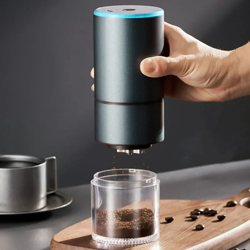 DecorBites™ Electric Bean Grinder: Full-automatic Portable Coffee Machine