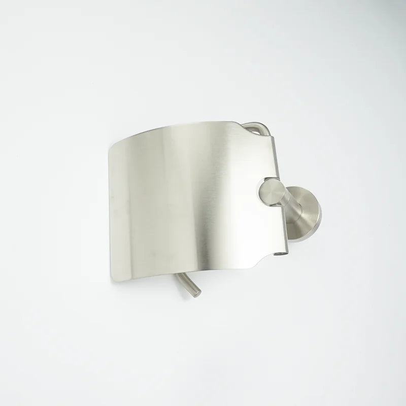 DecorBites™ Brushed Nickel Stainless Steel Bathroom Hardware Set Towel Bar Ring Holder Robe Hook