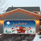 Decobites Winter Holiday Garage Tapestry Santa Claus Snowman Wall Hanging