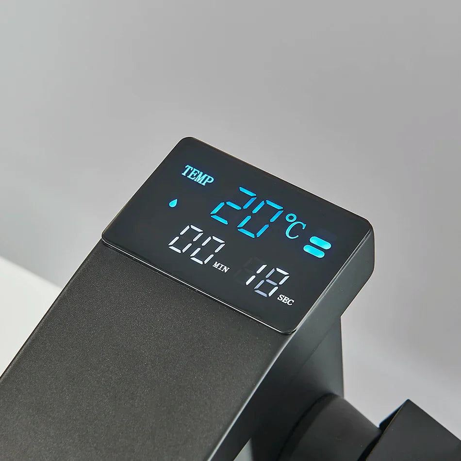 Decorbites™ LCD-Digital-Waschtischarmatur, Messing-Küchenarmatur, Heiß-Kalt-Anzeige