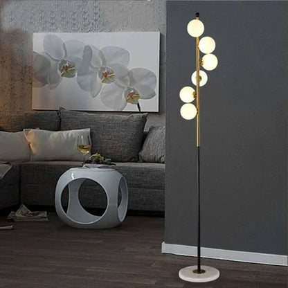 DecorBites™ Glass Floor Lamp: Postmodern Nordic Design for Home Decoration