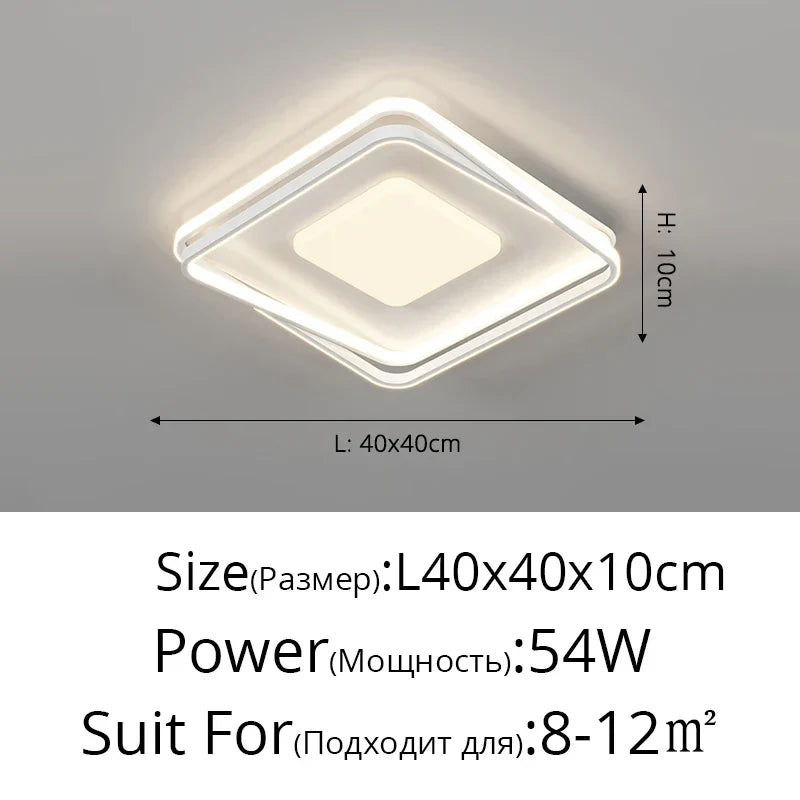 ثريا أكريليك DecorBites™: إضاءة داخلية بسيطة لغرفة المعيشة وغرفة النوم والمطبخ