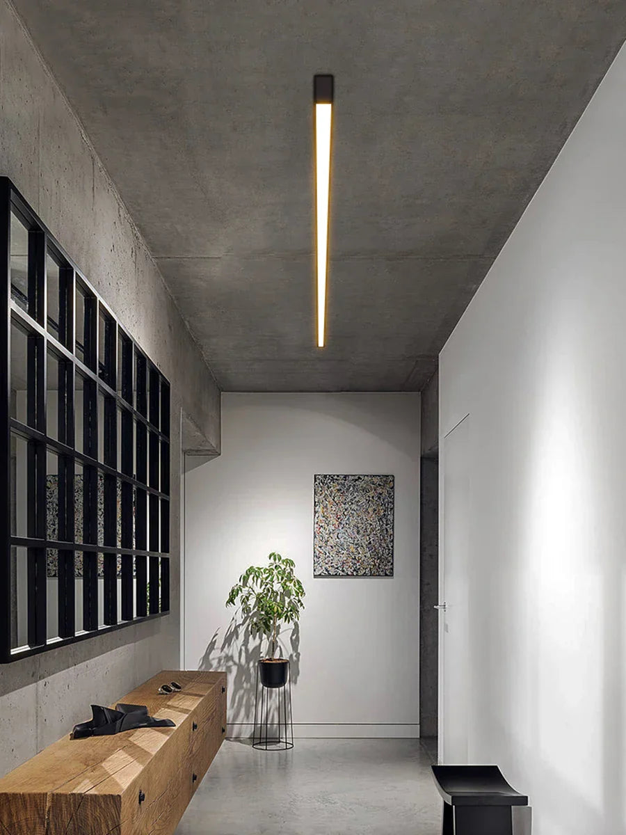 White LED Ceiling Light L150cm Dimmable Remote