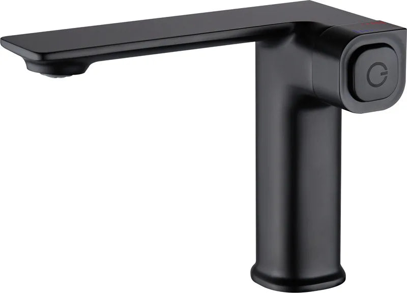 DecorBites™ Gray Sink Mixer with Memory Switch Single Handle Deck Mounted Tap