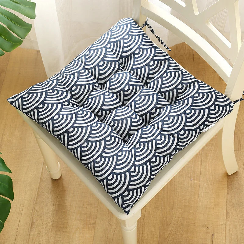 Decobites Square Cotton Upholstery Chair Cushion for Office, Home, Car, Garden, or Lounge