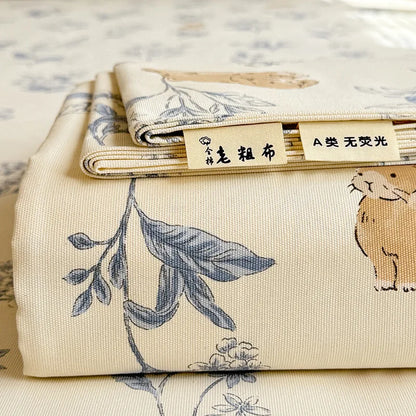 غطاء سرير واقٍ للمرتبة من DecorBites™‎ مطبوع عليه زهور من القطن المُبرد