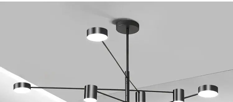 DecorBites™ Modern LED Chandelier - Gold Black - Living Room - Bedroom