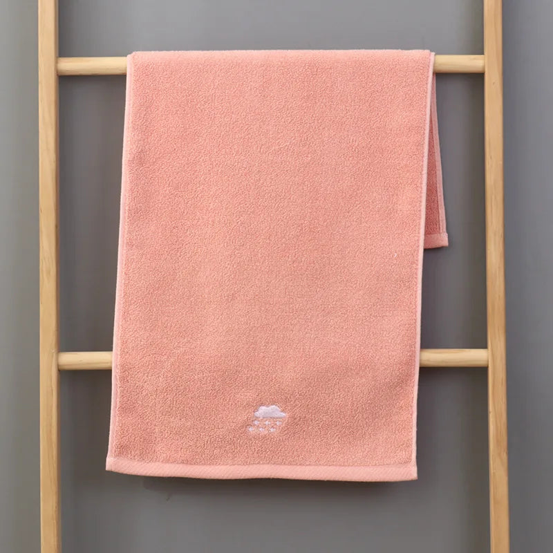 DecorBites™ Kids Weather Embroidery Cotton Terry Towel - High Quality Turban for Face and Hair