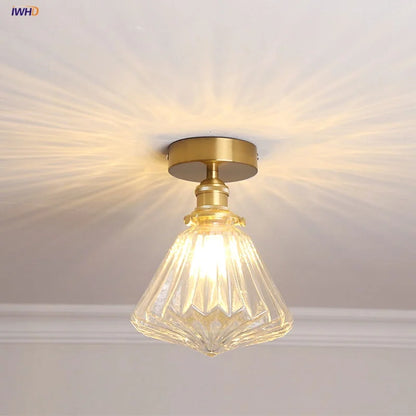 DecorBites™ Diamond Glass LED Ceiling Lights - Modern Nordic Luxury Canopy Fixture