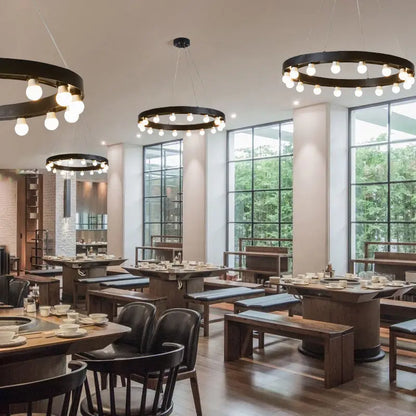 DecorBites™ Industrial Duplex Staircase Pendant Light for Living Room, Hotel Lobby, or Commercial Store