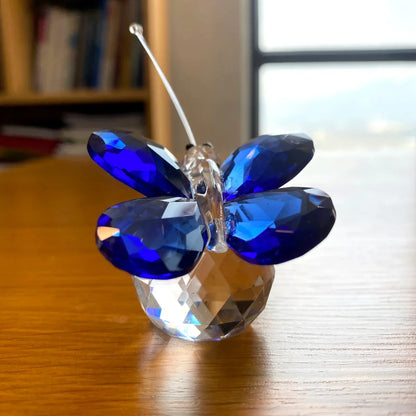 Figura de mariposa de cristal DecorBites™ Pisapapeles de vidrio, escultura, decoración navideña, regalo