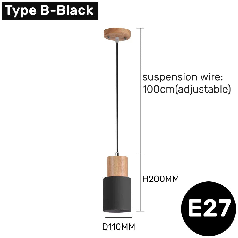 DecorBites™ LED Pendant Lights: Modern Minimalist Hanging Fixture for Bedroom, Kitchen, Dining Room