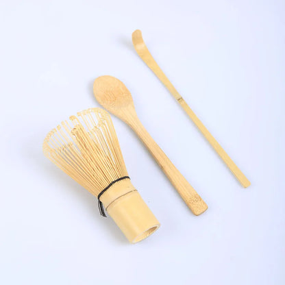 DecorBites™ Japanese Bamboo Tea Ceremony Set Matcha Whisk Brush Grinder Tools