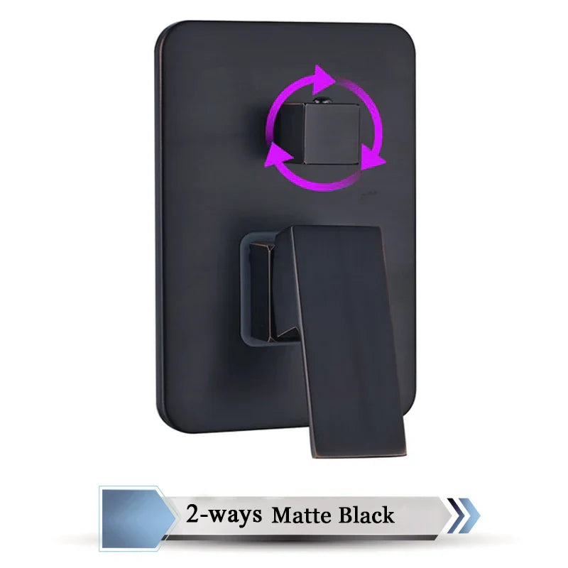 DecorBites™ Brass Bathroom Hot Cold Mixer Valve - Wall Mounted Shower Control