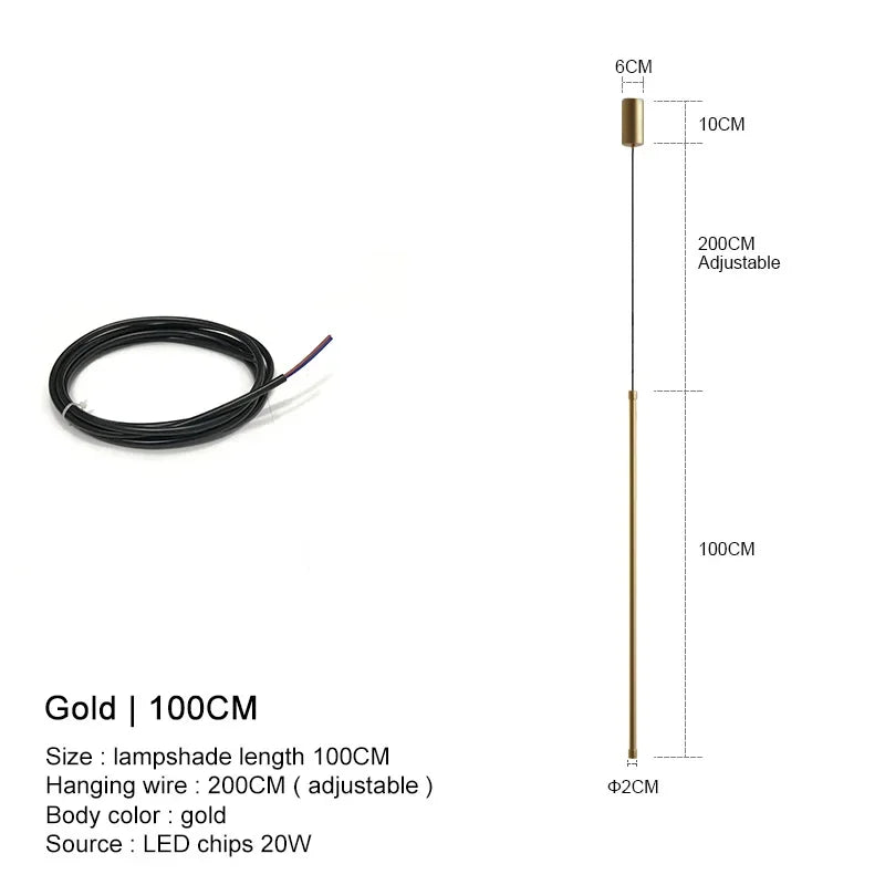 DecorBites™ Black LED Chandelier Pendant Lights for Dining Room and Bedroom