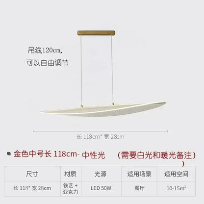 DecorBites™ LED Chandelier: Nordic Long Curve Pendant Light for Home Office Dining Decor