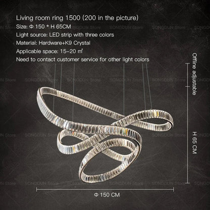 DecorBites™ Crystal Chandelier Luxury Designer Light for Elegant Living Spaces