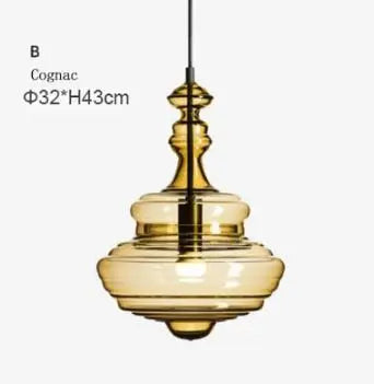 Decorbites™ Industrielles Vintage-Glas-Pendantleuchte für Esszimmer und Schlafzimmer