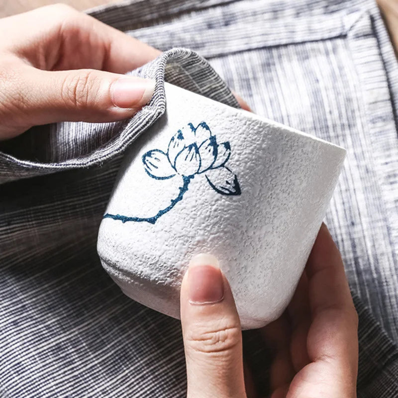 DecorBites™ Coarse Ceramic Tea Cup Set - 250ml Originality Coffee Mug