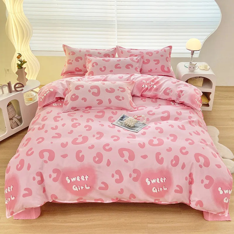 DecorBites™ Cute Pattern Duvet Cover | Super Soft Comforter Cover for Single/Double Bed