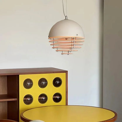 Bauhaus Sunset Orange Acrylic Pendant Light