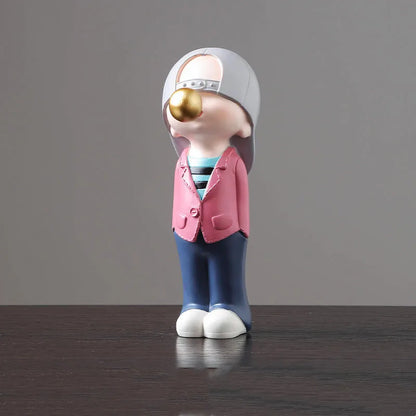 DecorBites™ Boys Sports Statues: Basketball, Football, Skateboarding. Children's Decor, Gifts, Sculpture.