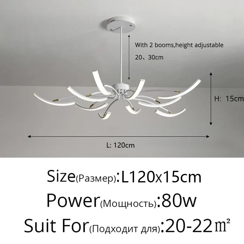 Decorbites™ LED-Kronleuchter für modernes Wohnzimmer, Schlafzimmer, Arbeitszimmer und Küchenbeleuchtung