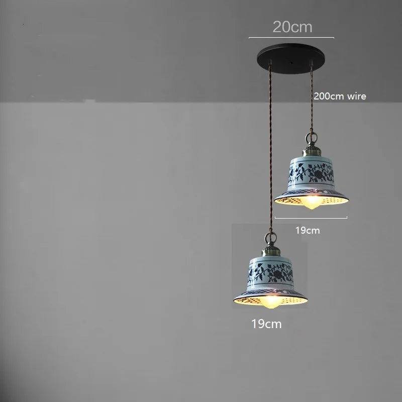 DecorBites™ Ceramic LED Pendant Lamp: Modern Simple Indoor Decor Lighting for Home & Restaurant