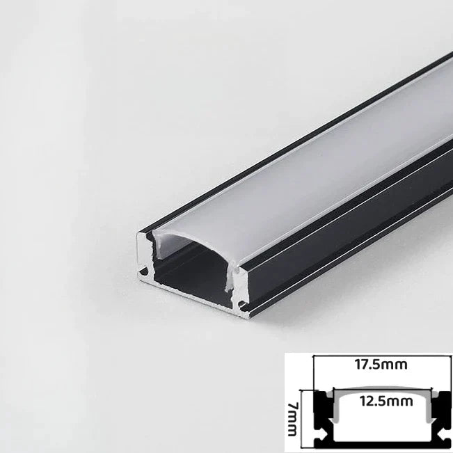DecorBites™ LED Aluminum Profile Recessed U/YW-Shape Hidden Channel Milky Cover Bar Strip Light