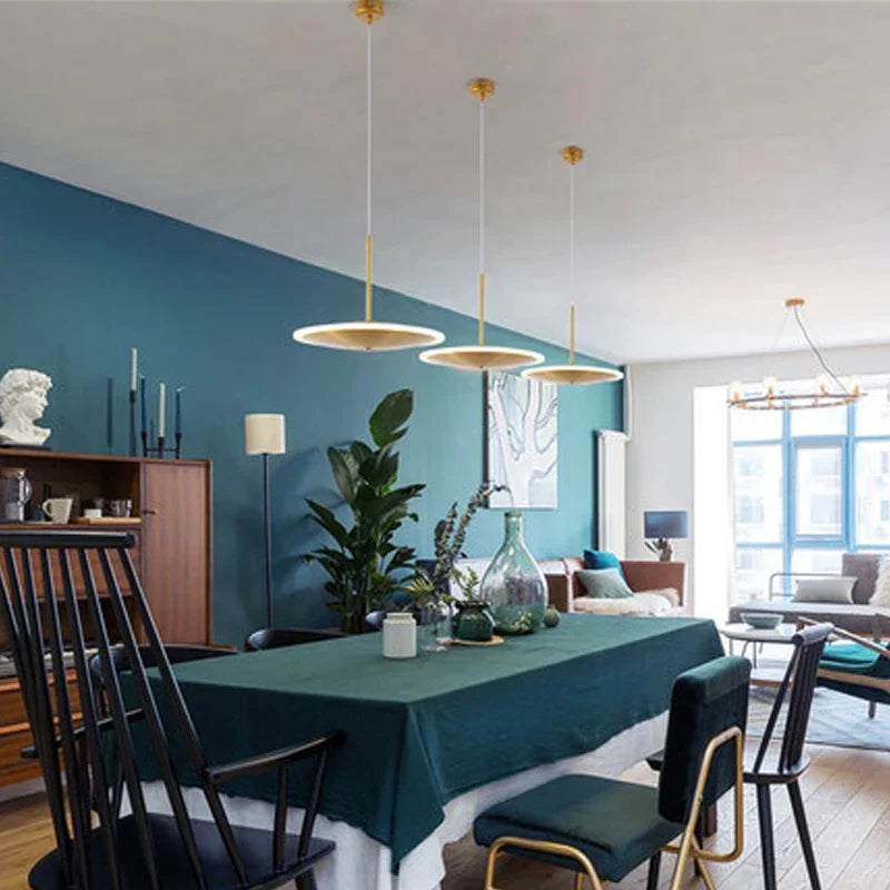 DecorBites™ Gold LED Pendant Ceiling Light for Home Decor & Kitchen Island